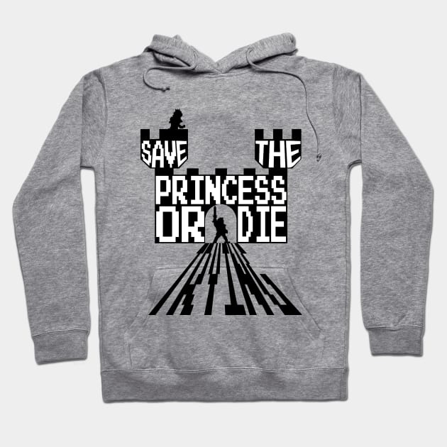 Save The Princess Hoodie by retrogameraddict